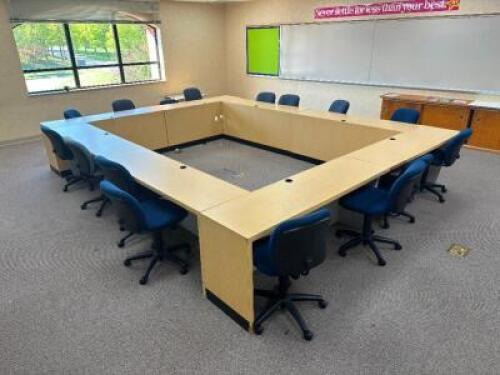 (12) - PC. ROLLING OFFICE CHAIR SET