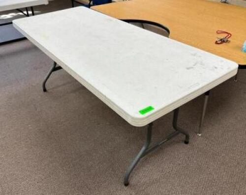(2) 72" LIFE TIME FOLDING TABLE