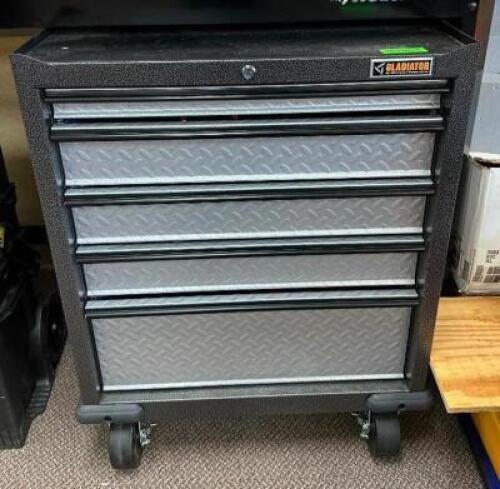 FIVE DRAWER TOOL ORGANIZER W/ CONTENTS - ASSORTED HAND TOOLS