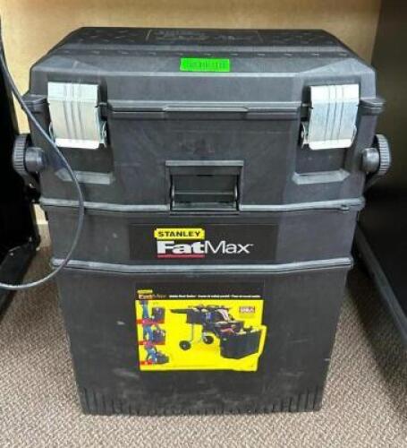 STANLEY FAT MAX TOOL BOX W/ CONTENTS.