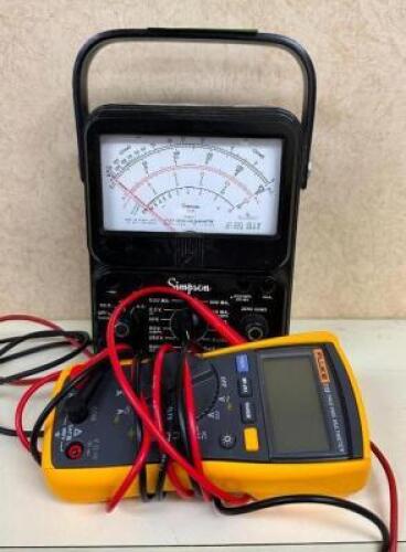 (2) ASSORTED ELECTRIC METERS / TESTERS.