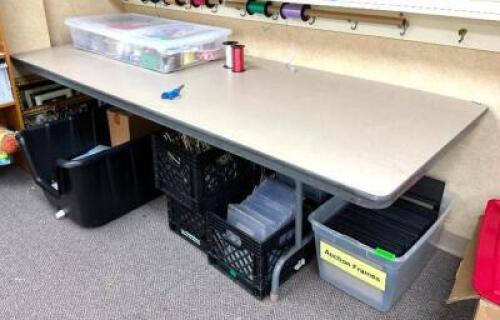 8' X 30" HEAVY DUTY FOLDING TABLE / DESK