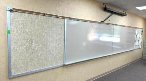 16' DRY ERASE BOARD / PIN BOARD COMBO