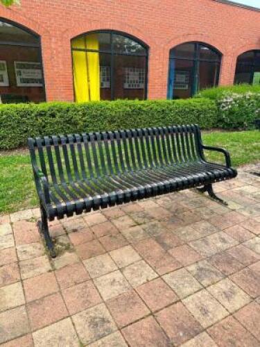 HEAVY DUTY CAST IRON OUTDOOR BENCH
