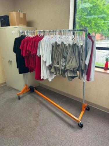 ROLLING CLOTHING RACK