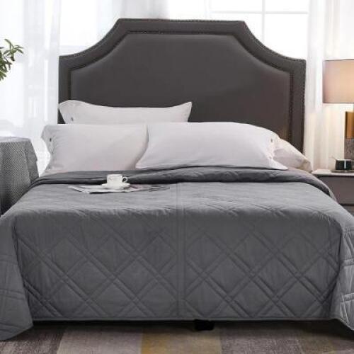 HOMESMART KING SIZE WEIGHTED BLANKET / THE ORIGINAL SPLIT WEIGHT COUPLES BLANKET / 20LBS TOTAL WEIGHT WITH 5LBS ON ONE SIDE