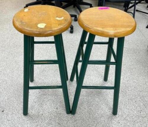(2) 30" BACKLESS BAR STOOLS