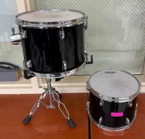(2) ASSORTED EVANS SNARE DRUMS