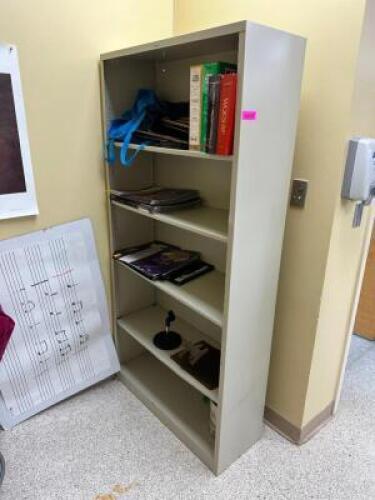 (2) 26" METAL BOOK CASES