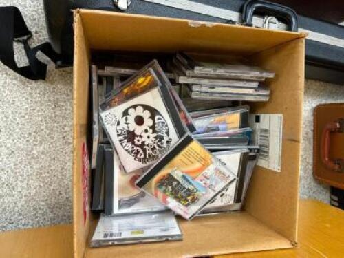 (1) BOX MISC. COMPACT DISCS