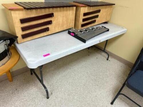(6) 72" X 30" LIFE TIME PLASTIC FOLDING TABLES
