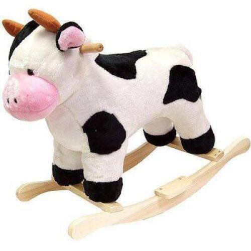 HAPPY TRAILS PLUSH ROCKING ANIMAL, COW