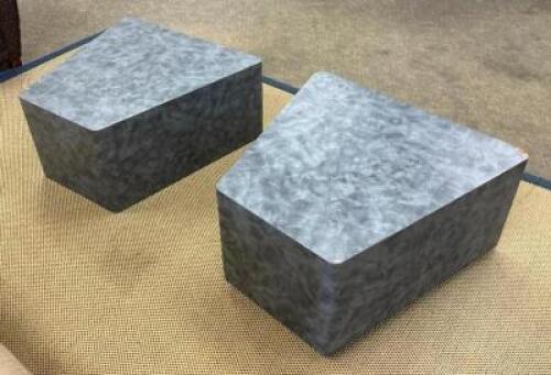 (2) 28" X 30" X 16" DECORATIVE WOODEN ACCENT TABLELOCATION SENIOR COMMONS (ROOM 110)SIZE: 28" X 30" X 16"