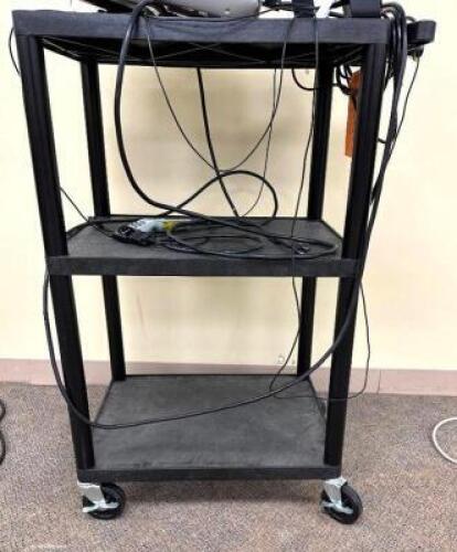 3-TIER MOBILE MEDIA CARTLOCATION LIBRARYSIZE: 24" X 18" X 40"