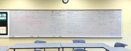 16' X 4' DRY ERASE WHITE BOARDLOCATION ROOM 106SIZE: 16' X 4'