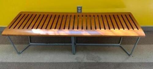 60" X 20" DECORATIVE WOODEN BENCHLOCATION ROOM 212SIZE: 60" X 20"
