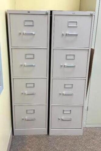 (2) 4-DRAWER METAL FILE CABINETLOCATION COLLEGE COUNSILING