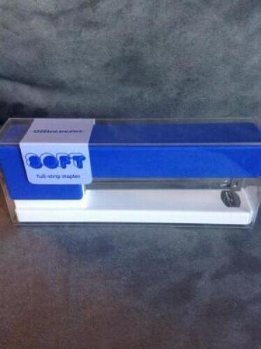 OFFICE DEPOT BLUE SOFT FULL-STRIP STAPLER SET
