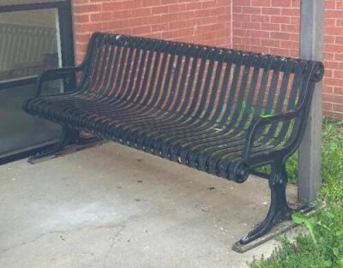 HEAVY DUTY CAST IRON OUTDOOR BENCH