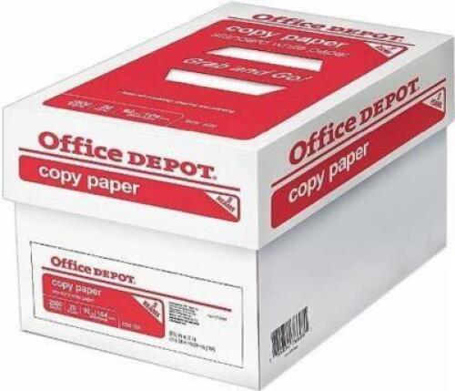 OFFICE DEPOT BRAND COPY PAPER 2500 SHEETS CASE OF 5 REAMS