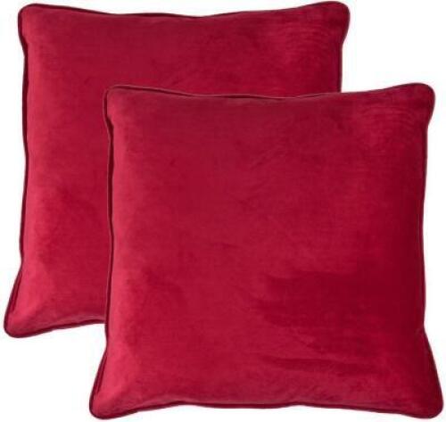 SHERRY KLINE RICHMOND VELVET 20-INCH THROW PILLOW (SET OF 2)