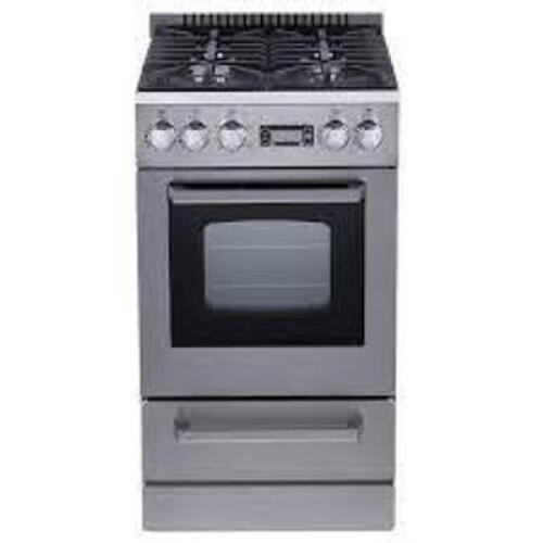DESCRIPTION: (1) GAS RANGE OVEN BRAND/MODEL: AVANTI #DGR20P3S INFORMATION: STAINLESS STEEL SIZE: 20" RETAIL$: $1197.50 EA QTY: 1