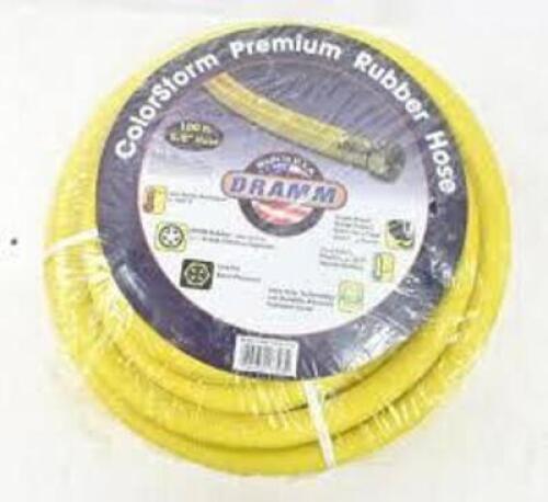 DESCRIPTION: (1) PREMIUM RUBBER HOSEBRAND/MODEL: COLORSTORM #17303INFORMATION: YELLOWSIZE:&nbsp;5/8" X 100'RETAIL$: $154.95 EAQTY: 1