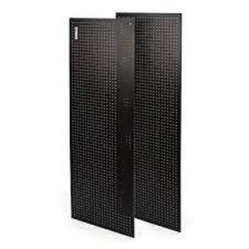 DESCRIPTION: (2) PEGBOARD FOR INDUSTRIAL RACK BRAND/MODEL: DEWALT #DXST10000PBK INFORMATION: BLACK SIZE: 71" X 24" RETAIL$: $199.98 TOTAL QTY: 2