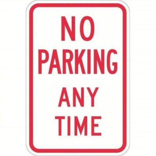 DESCRIPTION: (2) NO PARKING SIGN BRAND/MODEL: BRADY #448Z48 INFORMATION: ALUMINUM SIZE: 18X12 RETAIL$: $30.19 EA QTY: 2