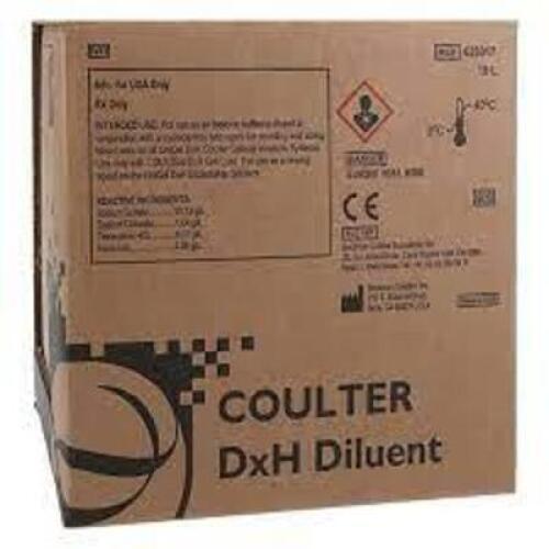 DESCRIPTION: (1) COULTER DXC REAGENT DILUENT BRAND/MODEL: BECKMAN #628017 SIZE: 10L RETAIL$: $77.95 EA QTY: 1