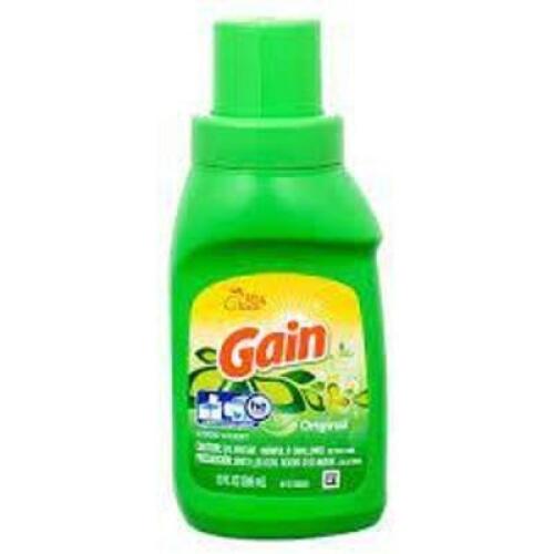 DESCRIPTION: (6) LAUNDRY DETERGENT BRAND/MODEL: GAIN INFORMATION: AROMABOOST SIZE: 10 FL OZ RETAIL$: $1.24 EA QTY: 6