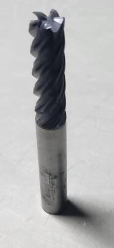 DESCRIPTION: (2) SOLID CARBIDE CORNER RADIUS END MILL BRAND/MODEL: HELICAL 34242 RETAIL$: $62.70 EA SIZE: 3/8" 1" LOC QTY: 2