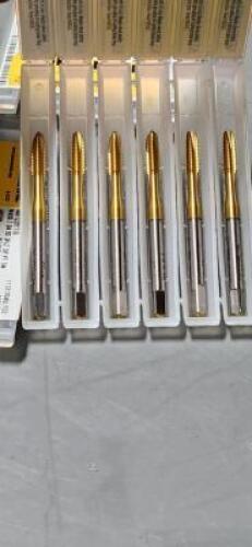 DESCRIPTION: (18) VANADIUM HSS SPIRAL FLUTE TAPS BRAND/MODEL: KENNAMETAL 48611867 RETAIL$: $43.50 EA SIZE: M4x0.7 MC QTY: 18