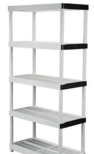(1) KETER PLASTIC GARAGE STORAGE SHELVING UNIT