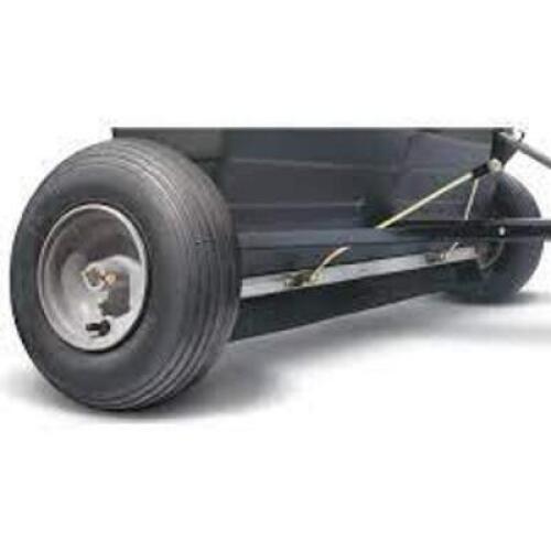 DESCRIPTION: (1) POLY TOW DROP SPREADER BRAND/MODEL: AGRI-FAB #45-0288 INFORMATION: BLACK RETAIL$: $329.99 EA SIZE: 42" SPREAD WIDTH, 175 LOAD CAPACIT