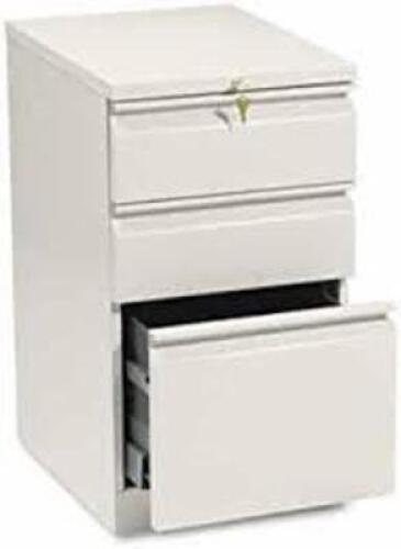 (1) 3 DRAWER VERTICAL FILE CABINET