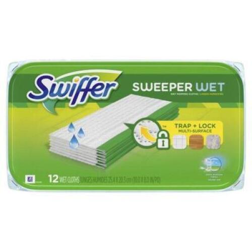 (6) SWIFFER SWEEPER WET MOPPING CLOTHS