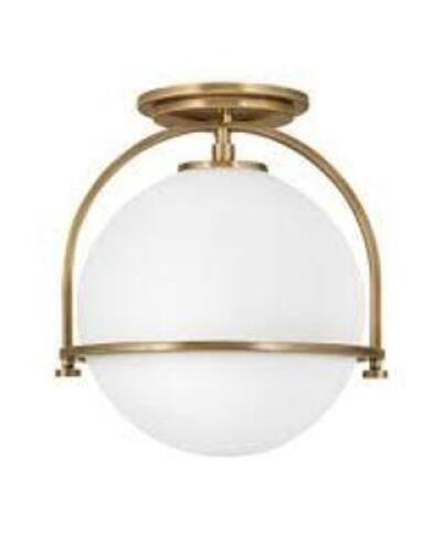 (1) SOMERSET SEMI-FLUSH LIGHT FIXTURE