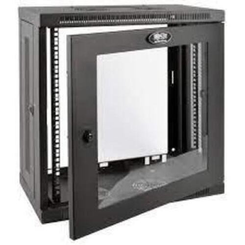 (1) WALL MOUNT RACK ENCLOSURE SERVER CABINET WITH ACRYLIC GLASS DOOR
