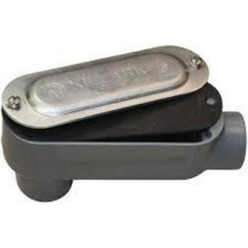(1) CONDUIT BODY WITH STAMPED COVER AND NEOPRENE GASKET