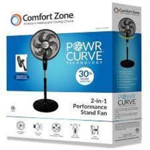 (1) POWER CURVE 2 IN 1 PERFORMANCE STAND FAN