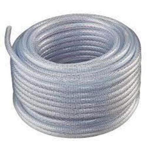 (1) CLEAR REINFORCED BRAIDED VINYL TUBING