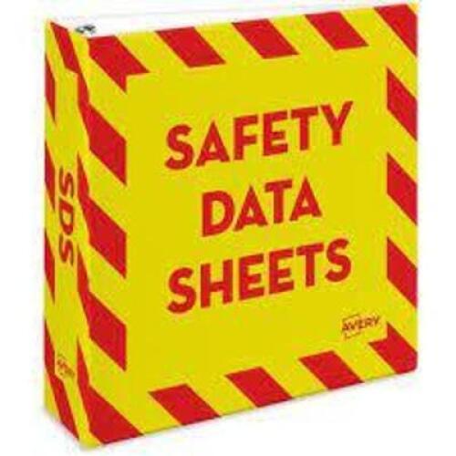 (1) CASE OF (4) MSDS BINDER
