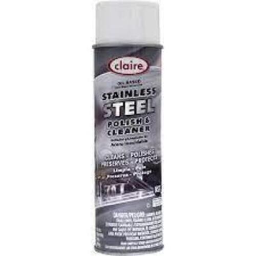 DESCRIPTION: (6) STAINLESS STEEL POLISH AND CLEANERBRAND/MODEL: CLAIRERETAIL$: $8.00 EAQTY: 6