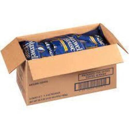 DESCRIPTION: (1) CASE OF (6) BOXES OF (7) POUCHES OF GROUND COFFEEBRAND/MODEL: MAXWELL HOUSE #86250RETAIL$: $36.99 EASIZE: 1.4 OZ POUCHESQTY: 1