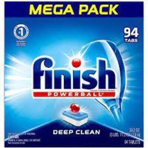 DESCRIPTION: (2) BOXES OF (94) TABLETS BRAND/MODEL: FINISH POWERBALL RETAIL$: $36.00 EA SIZE: 3 LB QTY: 2