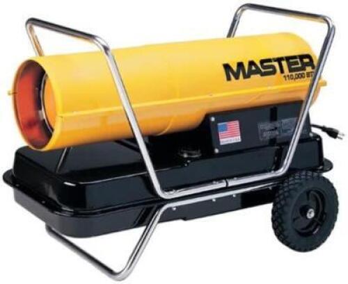 (1) MASTER KEROSENE FORCED AIR HEATER