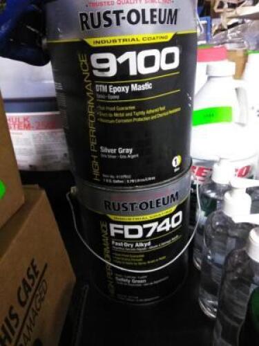 (2) CANS OF PAINT 1 IS DTM EPOXY MASTIC AND ONE IS FAST DRY ALKYD