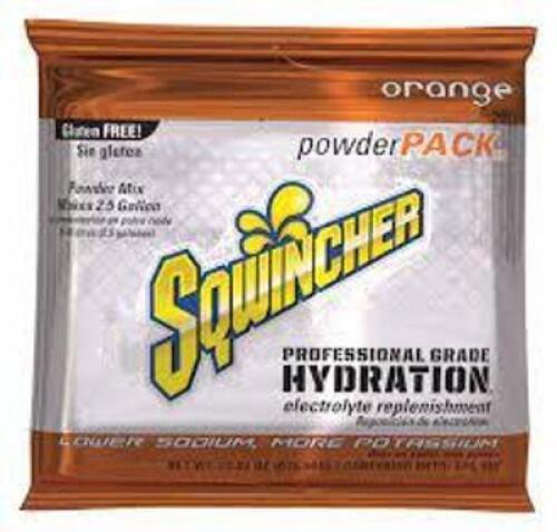 DESCRIPTION: (1) CASE OF APPROX&nbsp;(32) SPORTS DRINK CONCENTRATEBRAND/MODEL: SQWINCHER #1UFJ5INFORMATION: ORANGERETAIL$: $7.46 PER PACKSIZE: YIELD 2.5 GAL PER UNITQTY: 1
