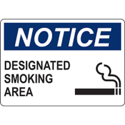 DESCRIPTION: (2) NOTICE SIGN BRAND/MODEL: BRADY #Y2734459 RETAIL$: $12.87 EA QTY: 2